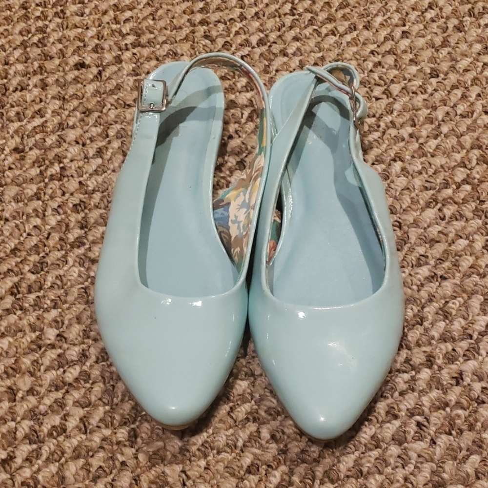 Girls sling back dress shoes